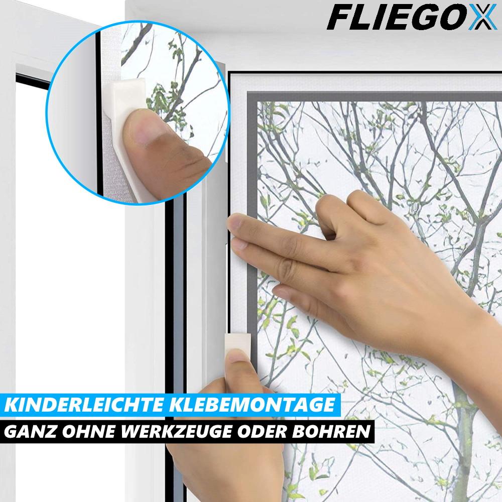 FLIEGOX Fly Screen Insect Protection Mosquito Protection Window 150 X 180 Cm White