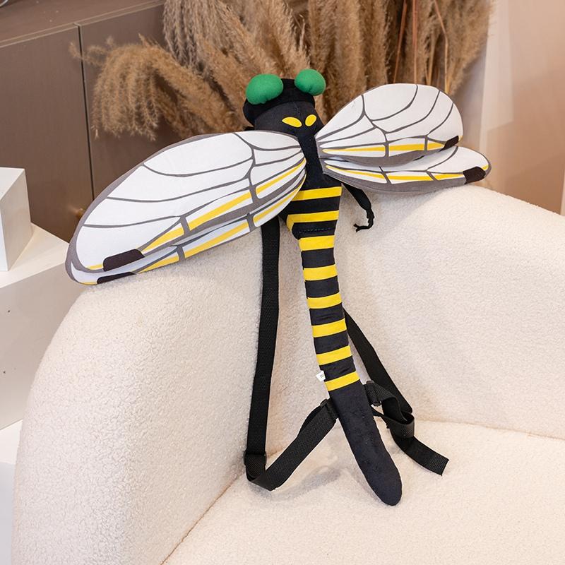 Insecten Serie Libel Bidsprinkhaan Rugzak Realistisch Libel Knuffeldier Pluche Speelgoed Creatieve Tas Verjaardagscadeaus Voor Kinderen