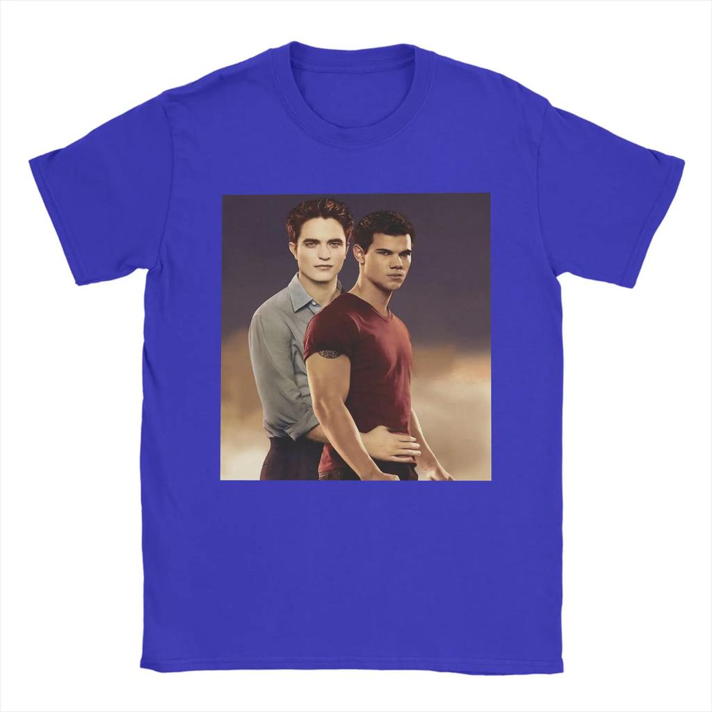 Novelty Twilight Jacob Edward TShirt Unisex Women Round Neck Cotton T Shirt Short Sleeve Tee Shirt Summer Clothing