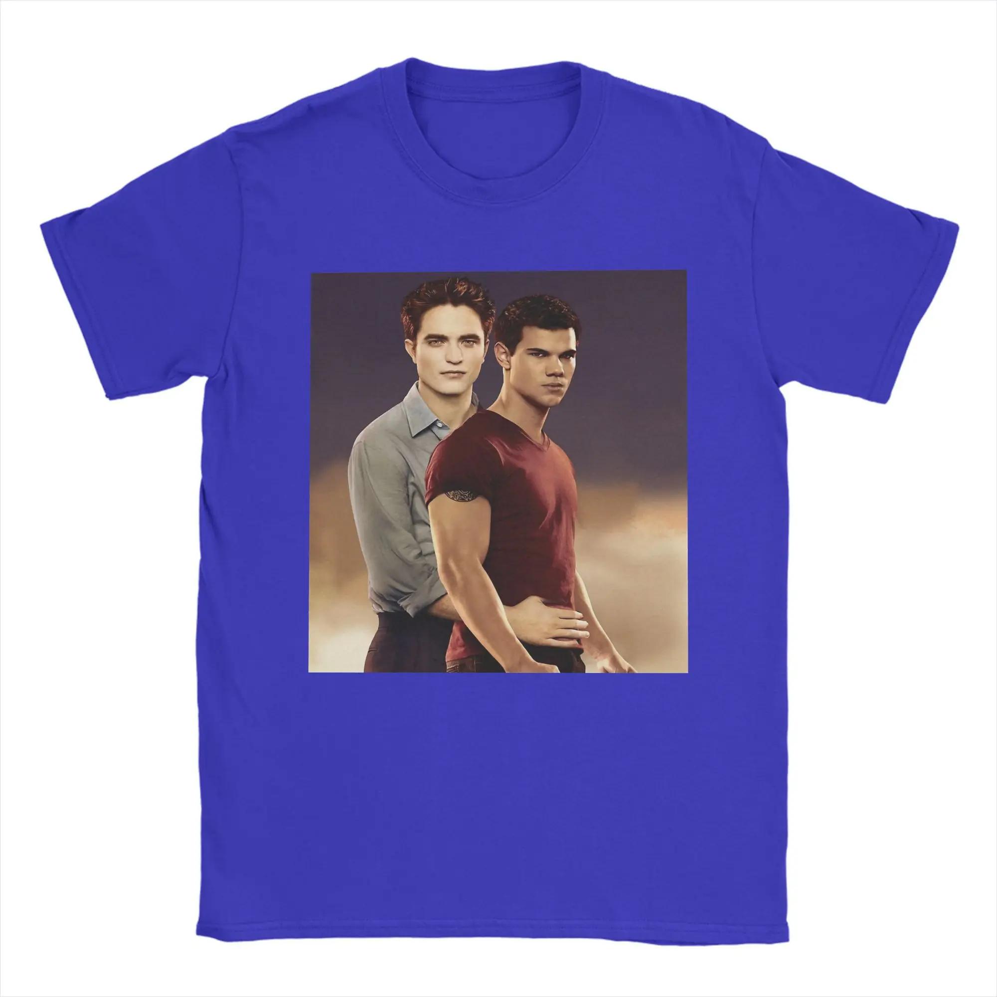 Novelty Twilight Jacob Edward TShirt Unisex Women Round Neck Cotton T Shirt Short Sleeve Tee Shirt Summer Clothing S