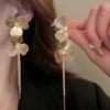 GemChic Women's Earrings Trendy Ear Stud Needle Flower Tassel Earrings Small Exquisite Cool Birthday Christmas Jewelry Gift