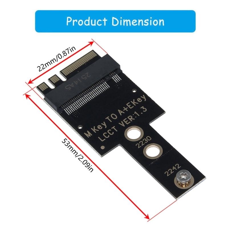 M.2 A+E NVMe SSDs to PCIExpress4.0 Host Controller Expansion Card, Supports 2242 NVME SSDs