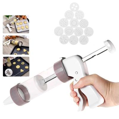 Cookie Press Kit Cookies Mold Gun DIY Pastry Syringe Extruder Nozzles Icing Piping Cream Muffin Biscuit Maker Machine Home Tools