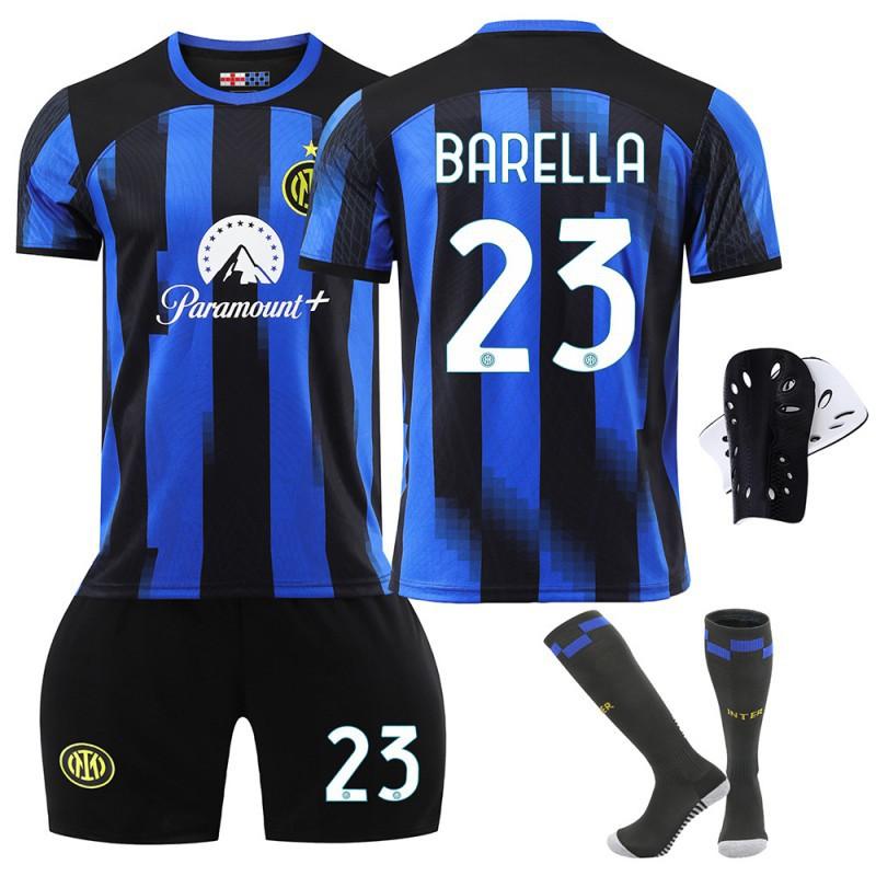 2324 Inter Mailand Heimfußballtrikot Nr. 10 Lautaro Set 9 Zeko 90 Lukaku Kinder-Trikot Version