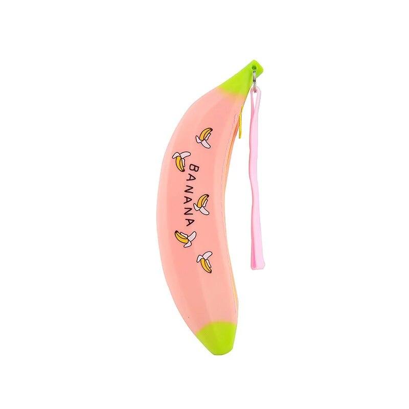 

1 шт., милый мультфильм, кавайные овощи, портативная силиконовая ручка, сумка-карандаш, карманные школьные канцелярские принадлежности