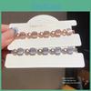 Jade Eye Stone Geometric Ladies Bracelet With Metal Coating For Summer 2025 Gift
