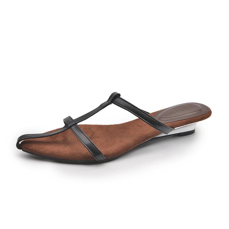 

Клиновидный каблук с юбкой золотые туфли-лодочки новая летняя черная обувь с ремешками 40 чёрный