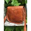 Small Leather Saddle Bag, Plain Front Leather Saddle Bag, Traditional Saddle Bag, Retro Brown Leather Purse, Fairtrade Leather Bag, EDC
