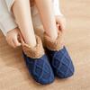 Unisex Thermal Knit Ankle Socks for Cold Weather Nonslip Grip Bottom Soles Floor Socks Thick Fleece Lined Slipper Socks