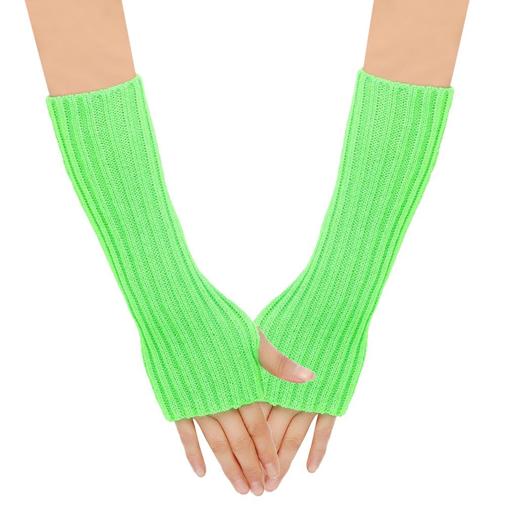 Arm Warmers Autumn Winter Cuffs Hand Sleeves Long Wool Gloves Men Women Knit Sleeves Warm Elastic Fashion Lady Sexy