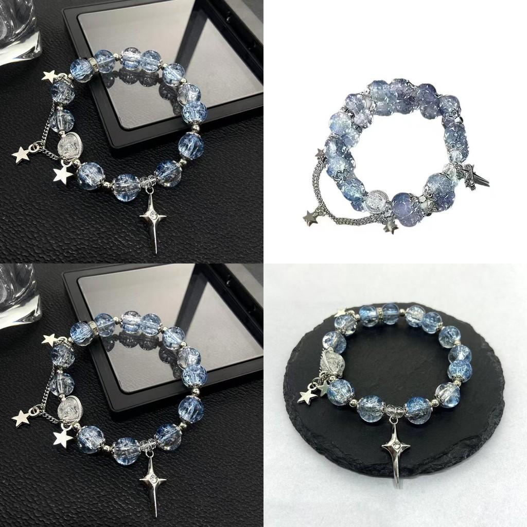 Exquisite Butterfly Pendant Handmade Glass Beaded Bracelet For Women Unique Design