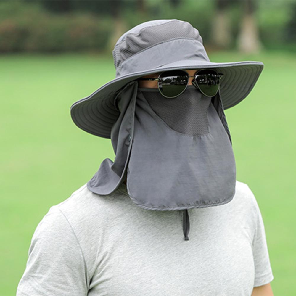 Removable Neck Flap Fishing Hat Nylon Sun Hat Durable Fishing Sun Hat Outdoor Hiking