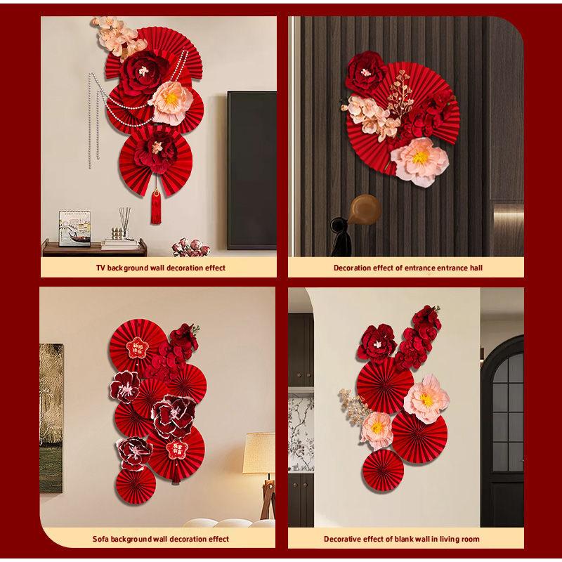 1 Set Chinese New Year Decorations 2026 Chinese Wedding Ornament Lunar New Year Wall Accessories Year Of The Horse 2026 Decor