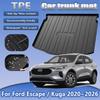 Car Trunk Mat For Ford Escape Kuga 2020~2026 Waterproof Anti-dirty TPE Rubber Trunk Pad Boot Cargo Liner Interior Accessories