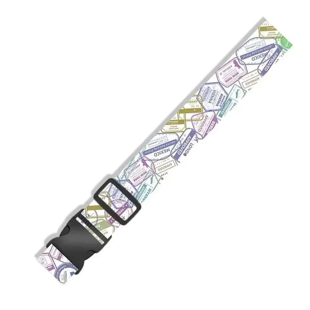 Polyester Fibre Luggage Buckle Strap Adjustable Anti-theft Baggage Tie Down Belt Anti-lost Elastic Suitcase Belts Travel Props