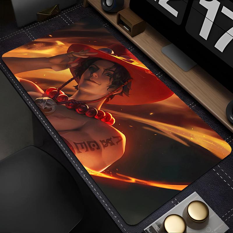

Anime Mouse Pad one piece Ace Gaming Large Dywan Gamer Keyboard Pad Extended Desk Mat Table Carpet Mousepad For Computer 30x60x0.2cm