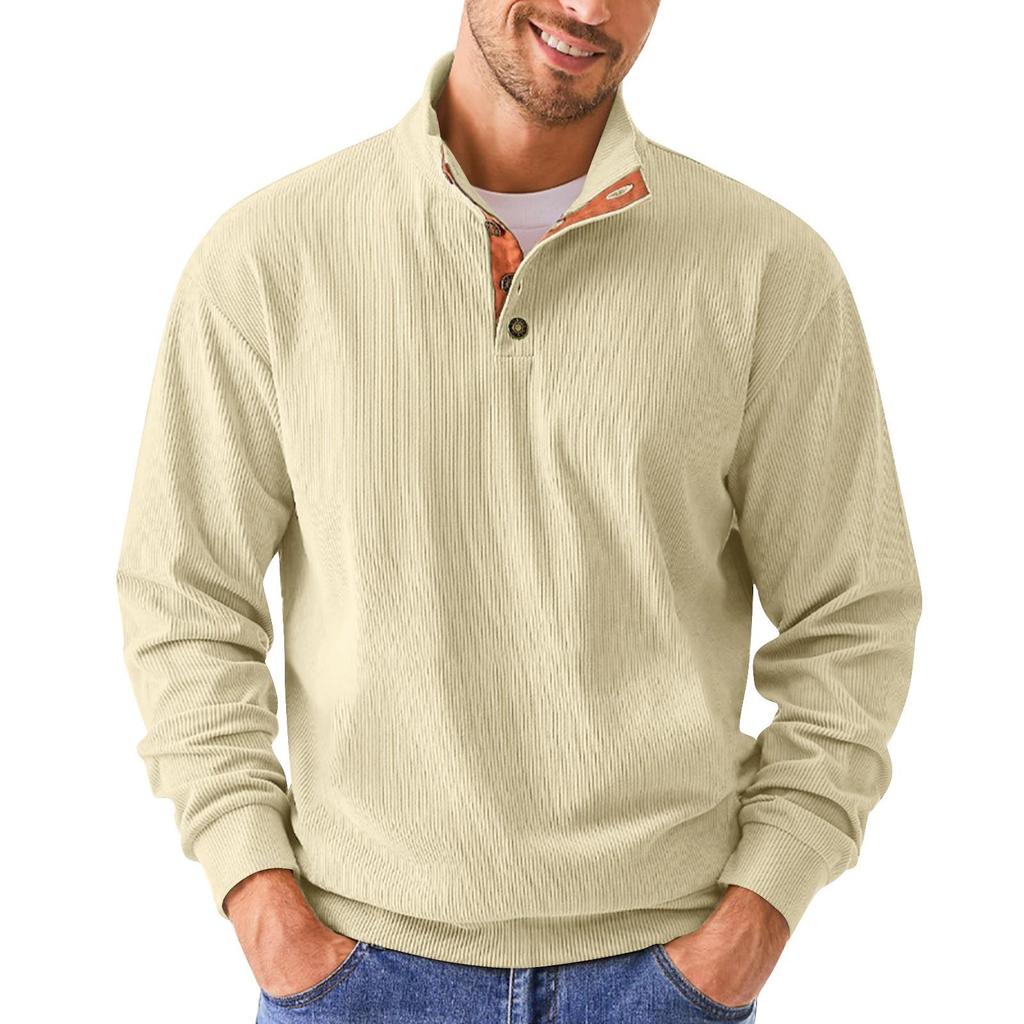 Spring And Men's Standing Collar Sweatshirt Is Outdoor Casual Sweaters Tops