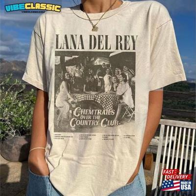 Lana Del Rey 90s Rock Band Albums Graphic T Shirt Natural Tee S-5XL Unisex T-Shirt