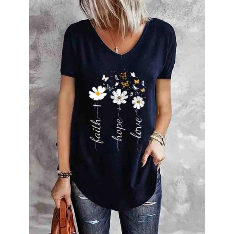 Dandelion Soft 3D Printed Y2k Fashion Women Basic T-Shirt Elegance Vintage Short Sleeve Elegant Casual Comfortable Polyester