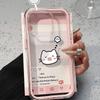 Applicable to iPhone17ProMax saliva cat expression mobile phone protective case 16/17 simple 14 Pro niche 15