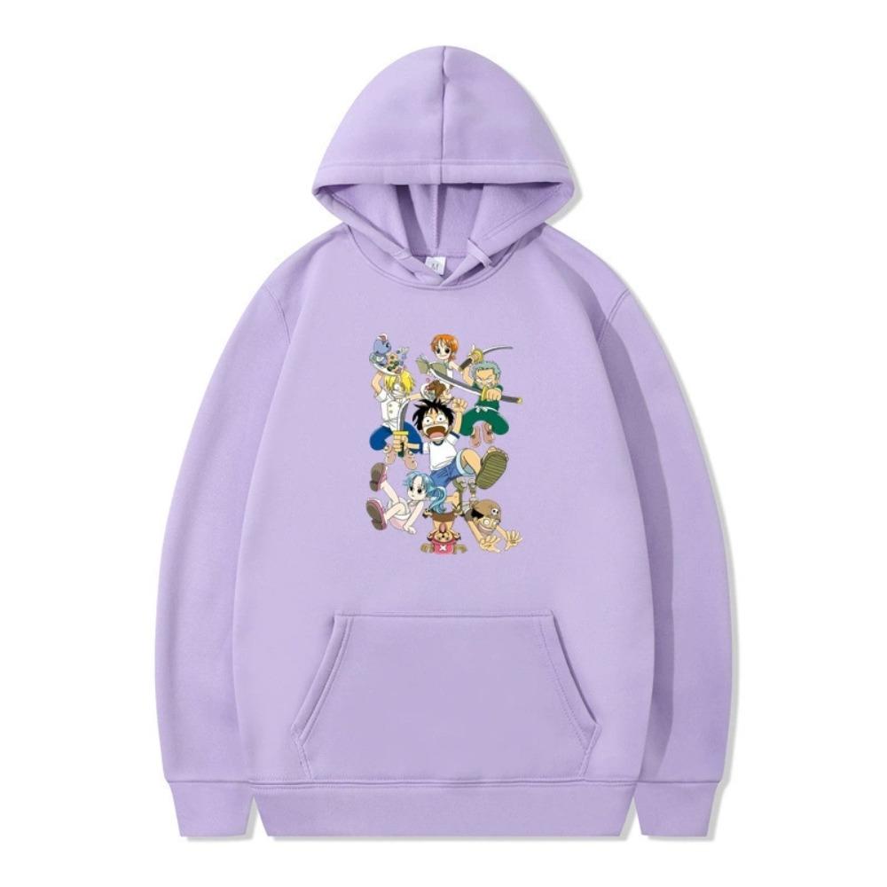 Mens Womens Hoodie ONE PIECE Anime Hoodies Streetwear Harajuku Casual Printed Hooded Pullover Sweatshirts