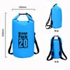 TRkin Waterproof Bagged Dry Bag Drum Type with Backpack Straps Foldable Lightweight Durable 2x Waterproof for Preparedness Outdoor/Sea