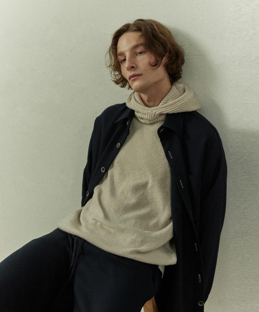 Atempo Hoodie Knit_Milktea (Men)