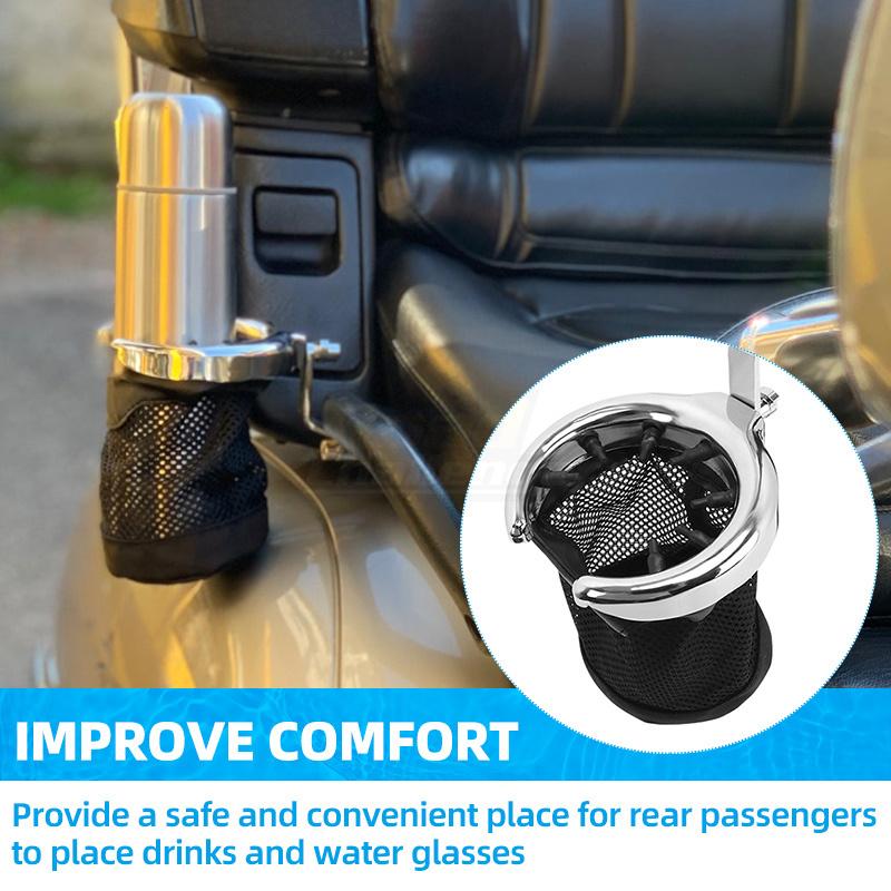 Drink Mounted Drink Cup Holder Motorcycle Handlebar Cup Holder For Honda Goldwing 1800 GL1800 2001-2015 F6B 2013-2015