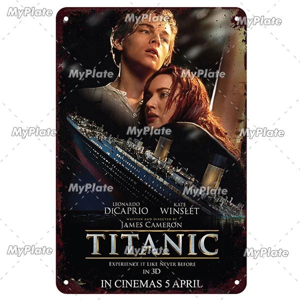 [MaPalte] Vintage Klassischer Film Titanic Metallschild Blechschild Café Dekoration Plakette Heim Wanddeko Barschild Heimdeko Poster