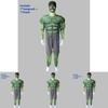 The Avengers Hulk Muscle Mask Costume Vibrant Green Outfit For Themed Parties And Events