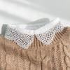 Women's Versatile White Lace Fake Shirt Collar for Spring and Autumn