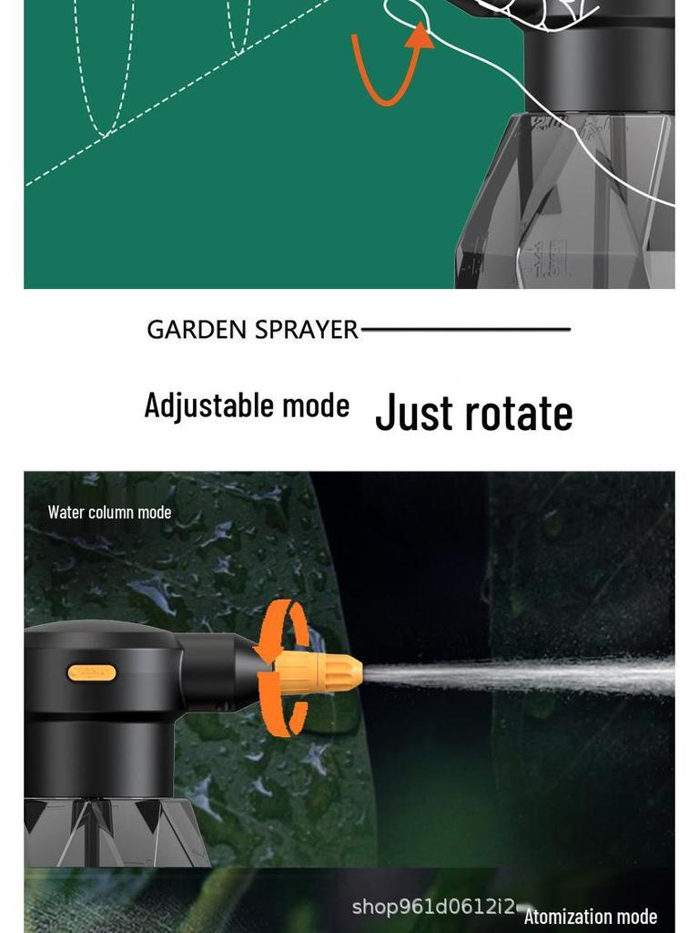 2L Lithium Battery Automatic Sprayer for Gardening and Disinfection