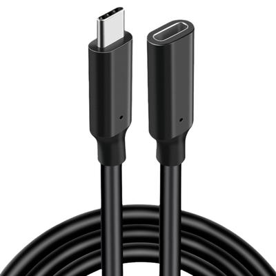 Câble d'extension USB C 3.2 100W PD 5A Type C Câble d'extension 4K @60Hz 10Gbps Thunderbolt 3 Pour Xiaomi Huawei Switch 0.5M 1M 2M