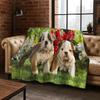 2026 New French Bulldogs Pit Bull Dogs Flannel Blanket,Cozy Soft Throw Blanket for Home Bedroom Bed Sofa Picnic Cover Kids Gift