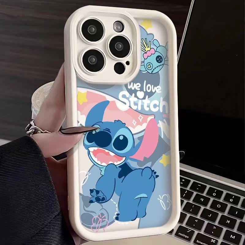Cartoon doll Stitch is suitable for Apple 16promax mobile phone case iPhone14plus anti-drop 13 cute XR.