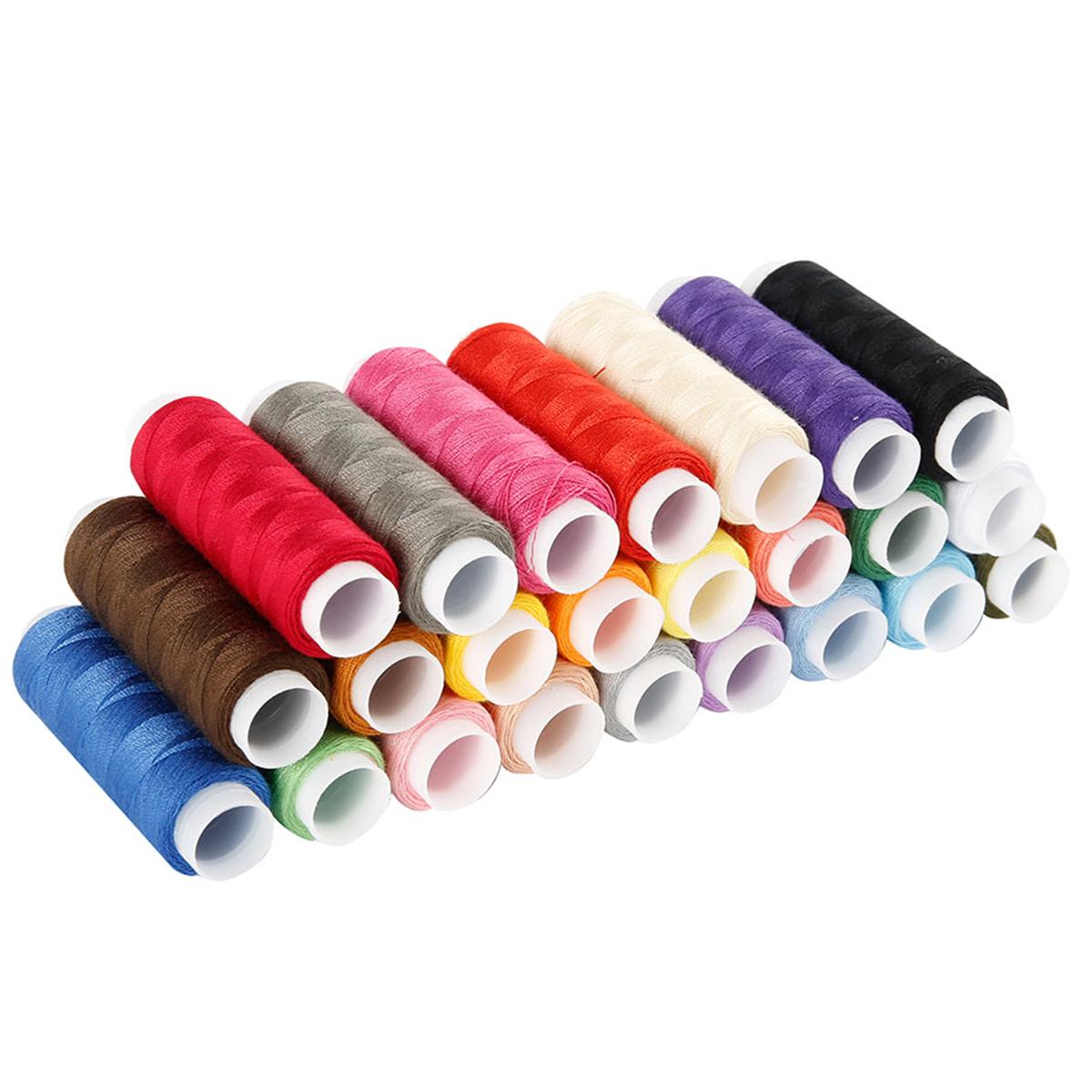 

24Pcs Premium Polyester Embroidery Thread Multipurpose Bobbins Sewing Threads Set for Hand or Machine Sewing DIY Hand Sewing