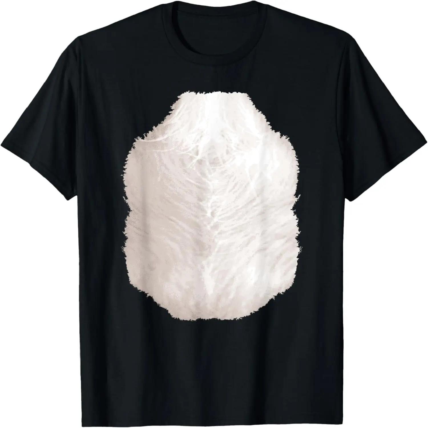 

Skunk Hairy Belly chest hair Picture Halloween Costume Adult T-Shirt S чёрный