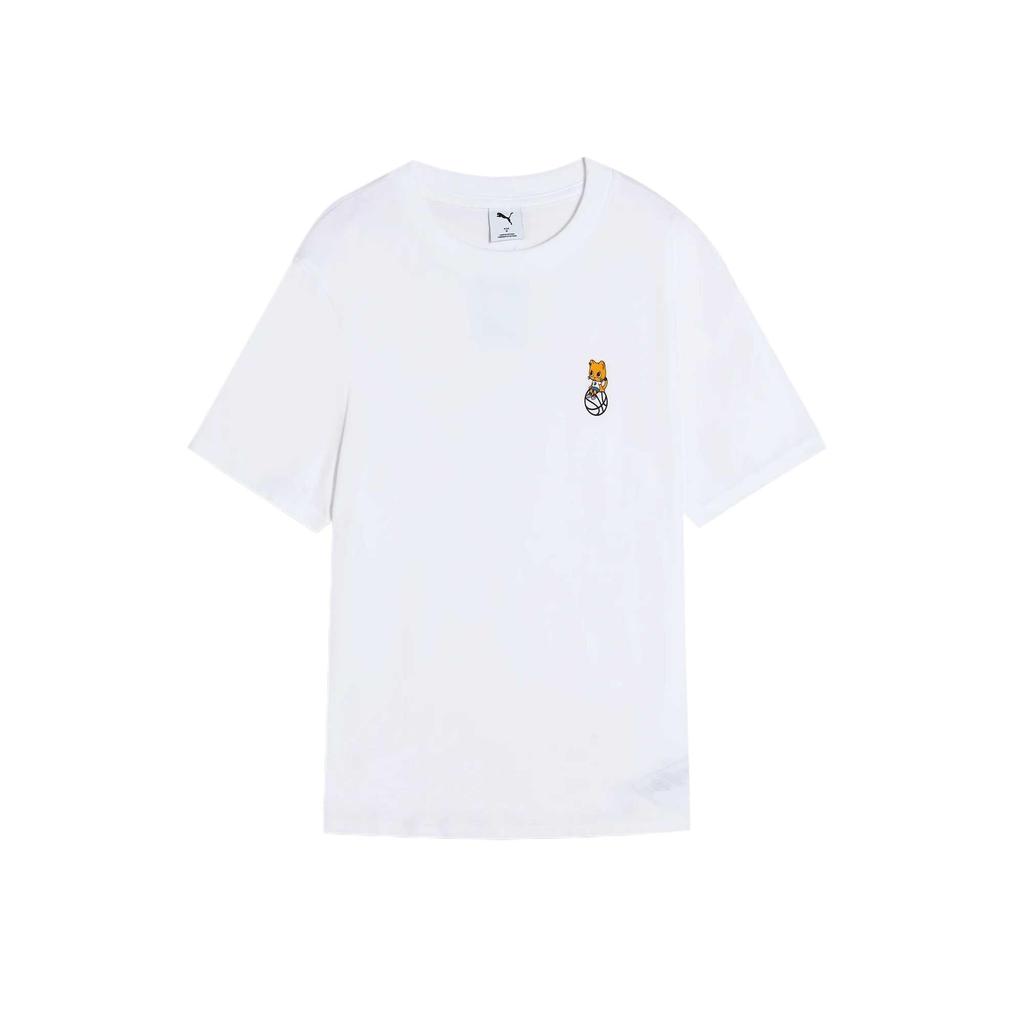 New PUMA T Shirts Unisex White 633169-02