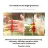3 Pcs S/L Archery Finger Guard Bowstring Finger Saver Tab For Recurve Bow Silicone Finger Release Finger Protector Gear