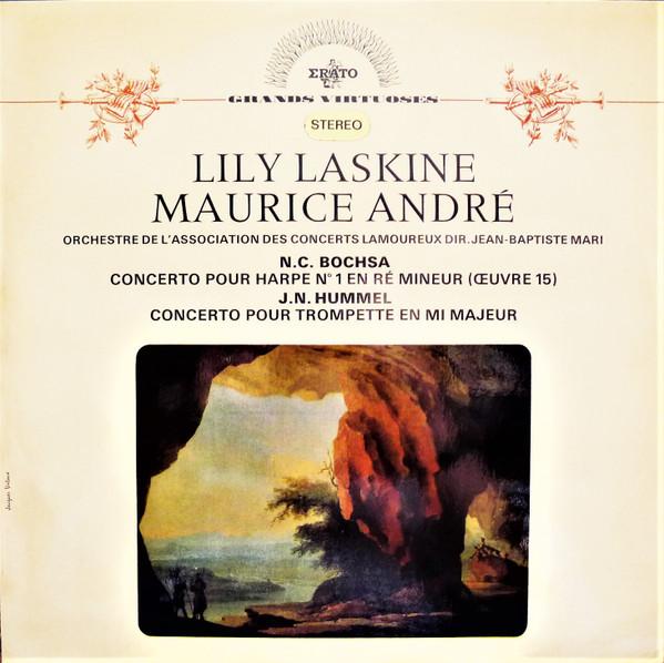 LP Record LILY LASKINE MAURICE ANDR  ROBER  Concerto Pour Harpe No.1 En R Mine STE50268 Erato 1966 France Classical Used