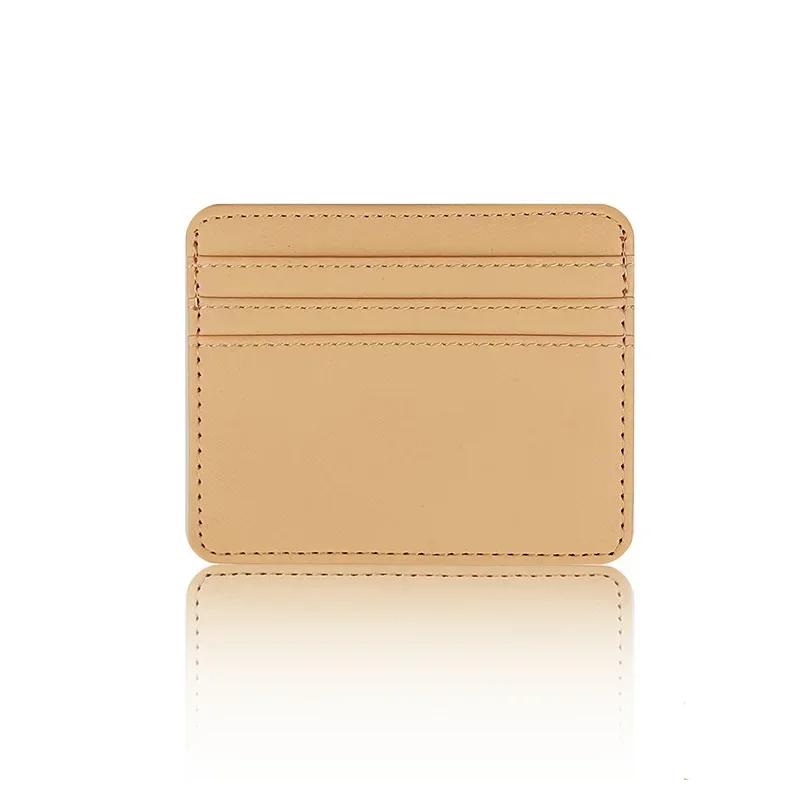 Schlanke Bank Kredit ID-Karten-Organizer-Geldbörse Damen Herren Kartenhalter Münztaschen Kartenetui Dünn Große Kapazität Visitenkartenetuis