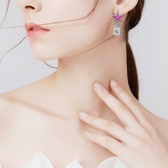 Hunter Anime Cosplay Poker Joker Ear Stud Earring for Hisoka Jewelry Accessories