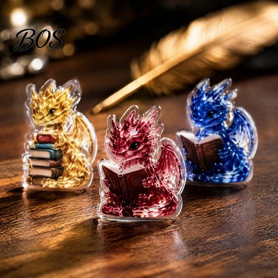 Fantasy Dragon Pendant Collection Crystal Advent Calendar 2026, 24 Days Reading Book Countdown Calendar, Fairy Tale Theme Party Decor Pcs Mini 2D Flat