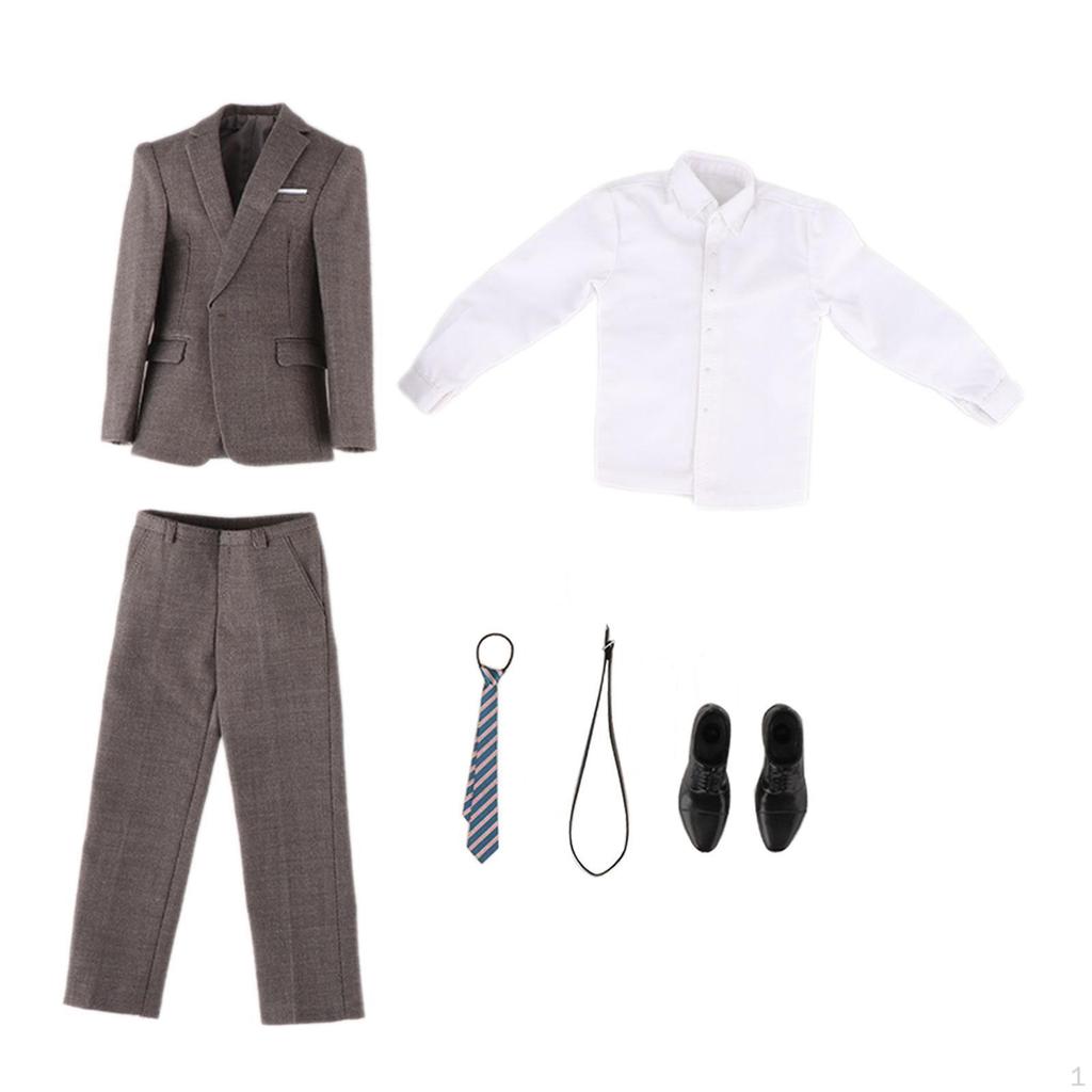 1/6 Herrenpuppen-Bekleidungsset, Vollanzug für 12'' Actionfiguren