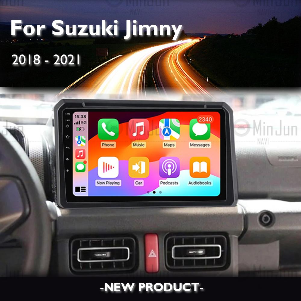 9" Android 14 Carplay Car Radio For Suzuki Jimny 2018 2019 2020 Navigation GPS Multimedia Player Stereo BT DSP WIFI+4G Auto