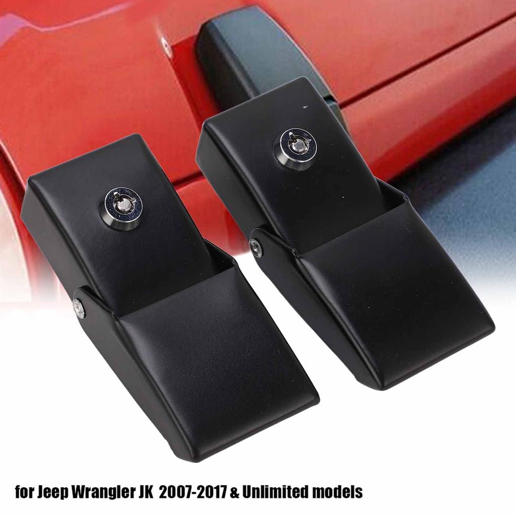 Hood Latch Catch Kit, Anti-Theft Metal Lock Hood Latch Catch Lock Accessory Kit with