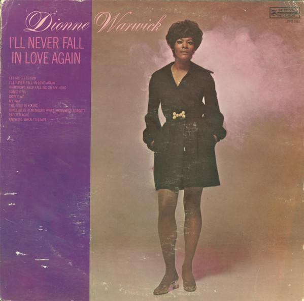 

LP Record DIONNE WARWICK - I ll Never Fall In Love Again SPS581 Scepter Records 1970 US Soul/Funk Used