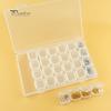 Compartment Art 28 Transparent Nail Rhinestone Jewelry Decorations Storage Box