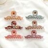 Hair Claw Large Wave Design Back Head Hair Clip Anti-slip Teeth Strong Grip Shark Hair Clip Versatile Hair Accessory