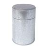 Circular Shape Tea Jar Stainless Steel Iron Can Ice Cracks Pattern Metal Box  Tea Storage